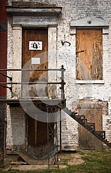 Boarded Up Abandoned Homes