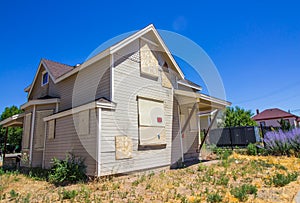 Boarded Up Home Lost In Foreclosure