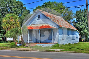 Boarded-Up Residential Home