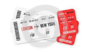 Boarding pass template. Airline ticket design with abstract information. Boarding pass design for tourism, air traveling and