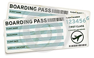 Boarding pass tickets