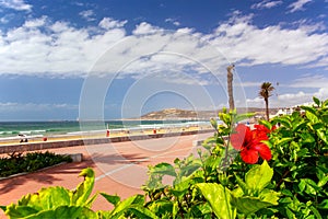 Boardwalk in Agadir, Morocco photo