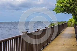 Boardwalk Along Tampa Bay, Florida