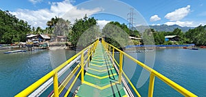 Boardwalk on the Bay in Mindanao, Philippines