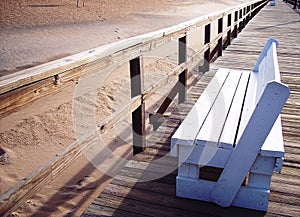 Boardwalk bench