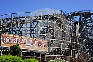 Boardwalk Bullet - wooden roller coaster