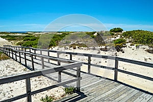 Boardwalk Through Dunes