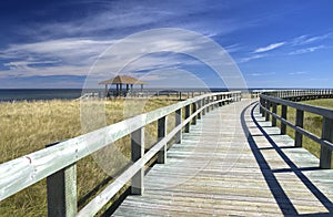 Boardwalk at an Eco-Centre, New Brunswick, Canada