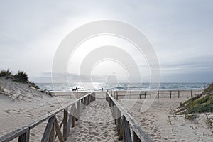 Boardwalk on El Palmar Beach