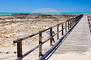 Boardwalk at Hamelin Pool - Denham