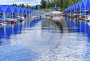 Boardwalk Marina Lake Coeur d`Alene Idaho