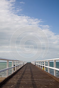 Boardwalk into the ocean