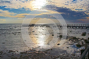 Boardwalk over the stromatolites at Hamelin Pool, Western Australia