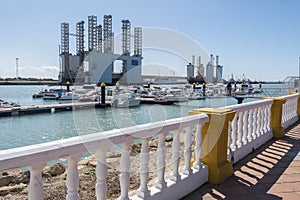 Boardwalk Puntilla, El Puerto de Santa MarÃÂ­a, Cadiz, Andalusia, Spain photo