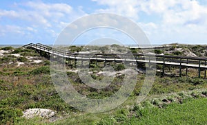 Boardwalk to Amelia Island Beach photo