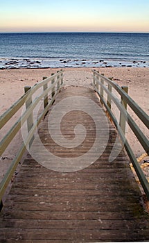 Boardwalk to beach