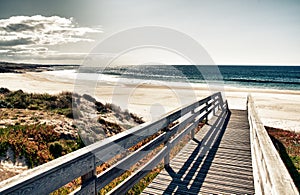 Boardwalk to beach