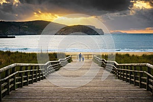 Boardwalk to the beach