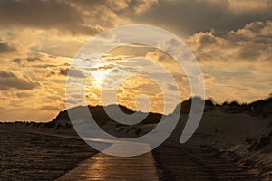 Boardwalk to the beach at SPO