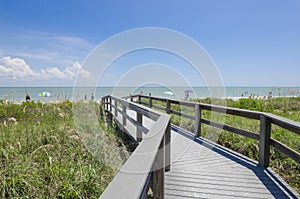 Boardwalk to Sanibel Beach, Florida