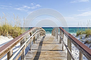 Boardwalk to the Turqouise Gulf photo