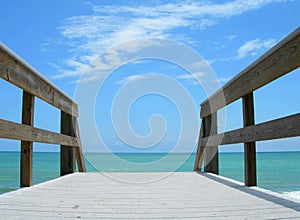 Boardwalk toward beach