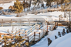 Boardwalks and Steps in Yellowstone