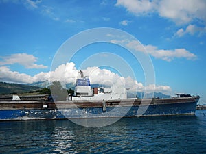 Boat in the adriatic sea