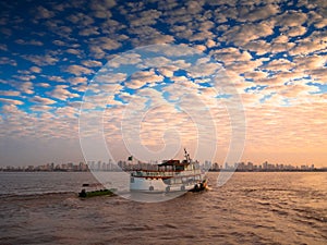 Boat in Amazonian city