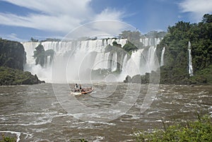 Boat Near Iguassu Falls photo