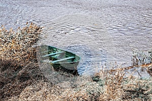 The boat ashore