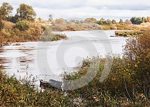 The boat ashore