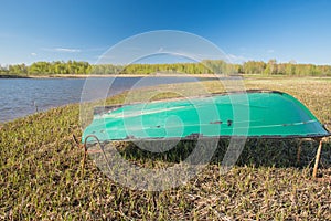 Boat ashore