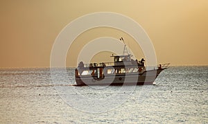 Boat In Atitlan Lake Guatemala