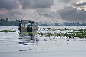 A boat in the backwaters of Kerela photo
