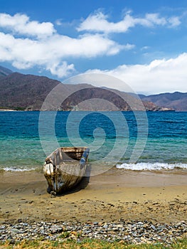 Boat in Bahia Concha photo