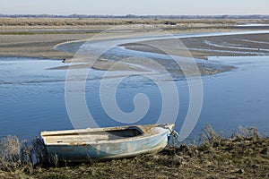 Boat in the Baie de Somme photo
