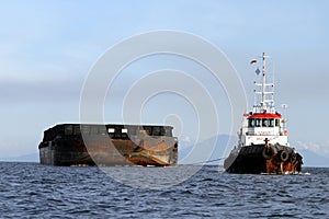 Boat and barge