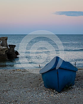 boat on the beach