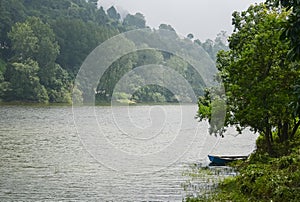 Boat on Bhimtal Lake, Nainital, Uttarakhand photo