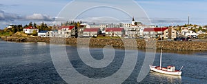 Boat in Borgarnes Iceland