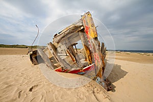 Boat at Braunton Burrows