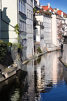 Boat canal in Prague