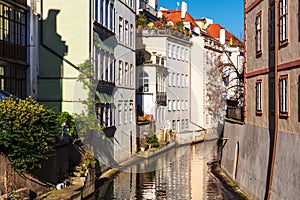 Boat canal in Prague