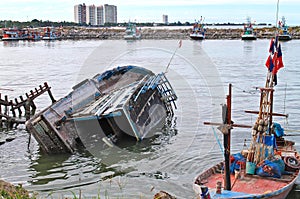 Boat capsized