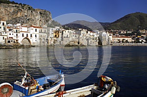 Boat in cefalu