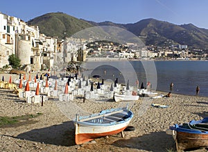 Boat in cefalu