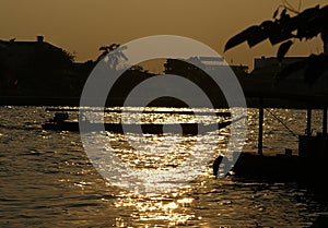 Boat on Chao Praya River