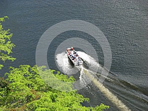 Boat on the Chavon river