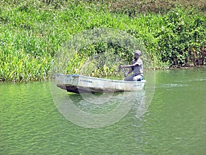 Boat on the Chavon river